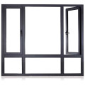 Customzied Double Glazing Aluminium Casement Window with Roller Shutter